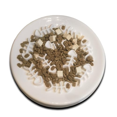 Slow Feeder Cat Bowls Ceramic Cat Slow Bowl Interactive Stop Slow Feeder Eating Pet Dog Slow Feeding Bowls
