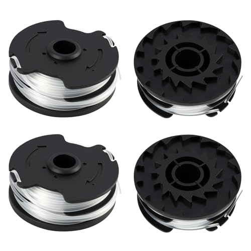 4 Pièces Bobine de Fil, Bobine de Coupe, Pièce Détachée de Débroussailleuse, Fil de 1,6 Mm, Robuste Et Durable, Compatible avec Tondeuse À Gazon 20 Li B2...