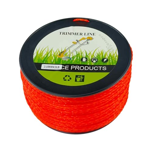 7Akiranoai 草刈用 四角スパイラル ナイロントリマーコード ナイロンコード 草刈機・刈払機・草刈用 使いやすい 耐久性 耐摩耗性 耐引裂性