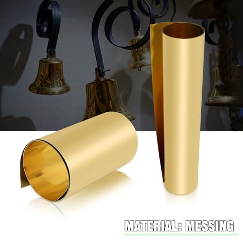Uxney Messingblech, Messingplatte Goldfolienbleche Messingblechrolle 1000mm x 300mm x 0.1mm für Kunsthandwerk, elektrische Reparaturen, DIY-Projekte