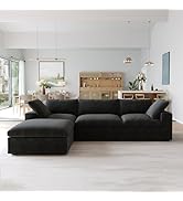 Sdorens Convertible Modular Sectional Sofa Couch with Storage Seat, 120.45" L Shaped 4-Seat Sofa ...