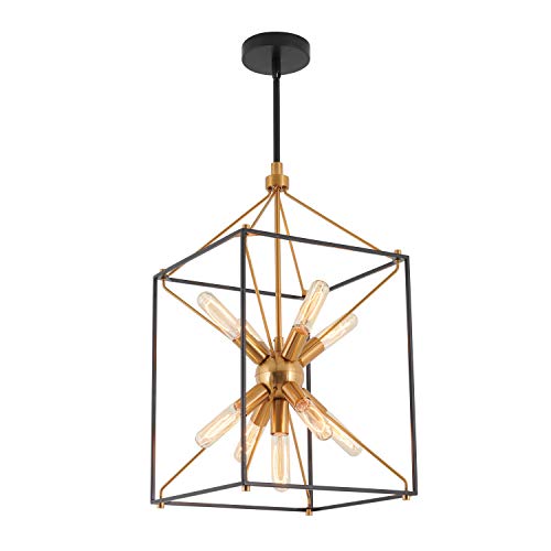 Artika CLY1-C2 Industrial Design Black and Gold Clyde Chandelier