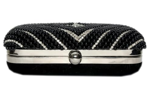 Image of Women & Girls Embroidered Gold Clutch Purse for Party Wedding