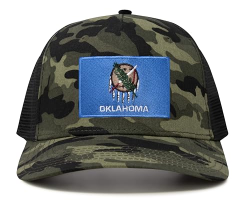 Image of International Tie State Hat for Men and Women, Adjustable Snapback Trucker Baseball Cap with Embroidered Patch