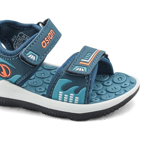Image of ASIAN Henry-02 Kids Sports Sandals for Boys & Girls | Lightweight Sports Sandals with Soft Cushioning | Velcro Straps & Anti-Slip Grip Sole