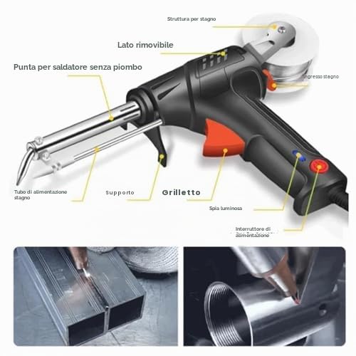 Saldatrice laser - Strumento multifunzione 3 in 1 per saldatura, rimozione e taglio - Modello 2025
