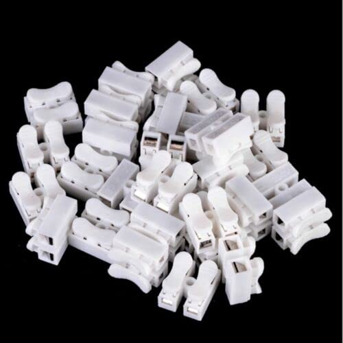 100PCS CH2 Quick Connector Cable Clamp Terminal Block of Push-type Spring Wire LED