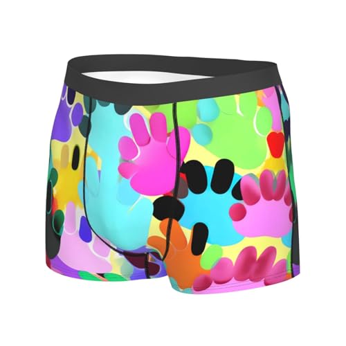 Silhouettes of Martial Print Men's Boxer Briefs,Luxury Underwear Trunks,Athletic Underwear - Ideal for Daily Athletic2