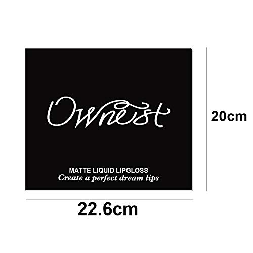 Ownest 24 Colors Matte Velvety Liquid Lipstick Set,Waterproof Long Lasting Non-Stick Cup Liquid Lipgloss Beauty Cosmetics Makeup Kit #TOP4