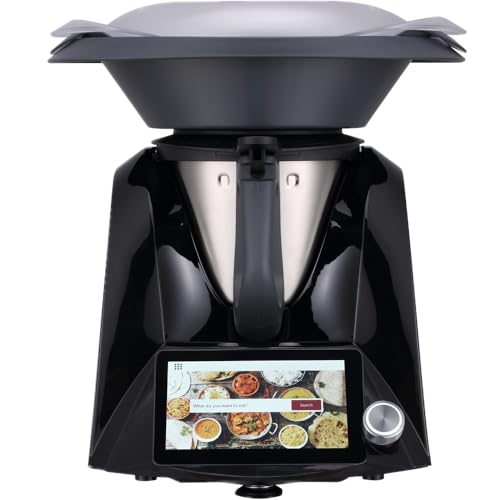 Lista de Robots de cocina los más solicitados. 44 Generic - Máquina de cocción automática con pantalla de 7 pulgadas (2,5 L), diseño de robot de cocina multifunción con recibos (negro), cookingrobot-tc-7