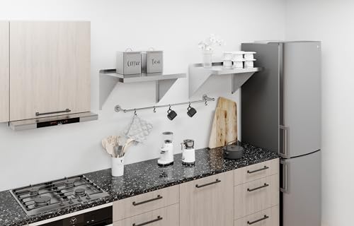 Image of AmGood 18 inch x 24 inch Stainless Steel Wall Shelf | Appliance & Equipment Metal Shelving | Kitchen, Restaurant, Garage, Laundry, Utility Room | Heavy Duty | Squared Edge | NSF Certified