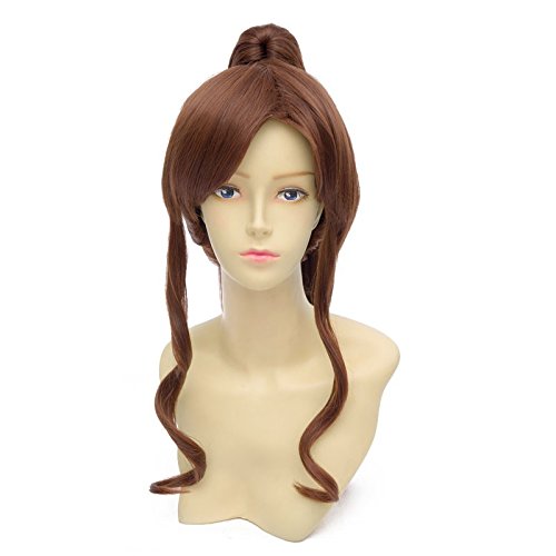 LanTing Cosplay Perücke Sailor Moon Sailor Jupiter Brown Styled Frauen Cosplay Party Fashion Anime Human Costume Full wigs Synthetic Haar Heat Resistant Fiber