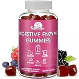 Digestive Enzymes Chewable Gummies: Helps Food Intolerance, Debloat, and to Digest Dairy, Carbs, Veggies, Protein, Fruit -Amylase Protease Lipase Lactase- Naturally Flavored Vegan Gummies. 60 Count