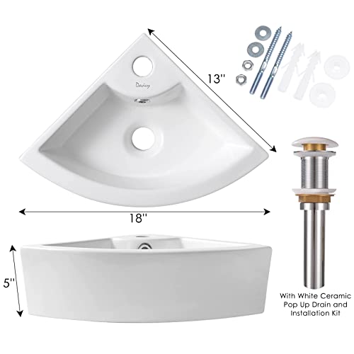 Lavabo esquinero pequeño blanco para ganar espacio en el cuarto de baño 4