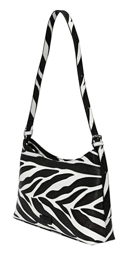 Sac à épaule Fjone Zebra noir pour illuminer vos tenues urbaines