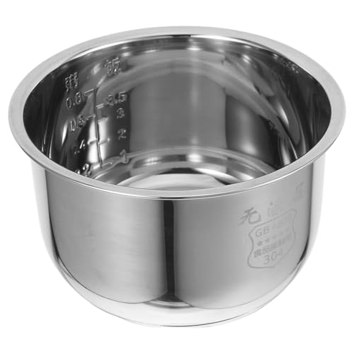 GALPADA Olla Interior Inoxidable para Arrocera Eléctrica Reemplazo de Limpiar y Duradero para de Cocedores de Arroz