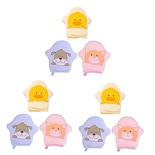Éponges de bain colorées en forme de cartoon pour le nettoyage ludique des enfants - lot de 9 pièces
