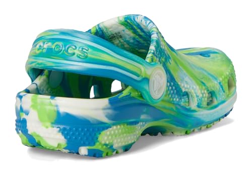 crocs kids39 classic marbled tie-dye clog