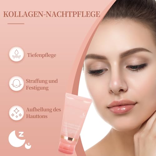 Collagen Night Wrapping Mask, Collagen Maske Gesicht Overnight, Kollagen Maske Overnight, Overnight Maske Gesicht, Peel Off Maske Gesicht, Collagen Mask, Collagen Maske Overnight, Bio Collagen Mask – Bild 4