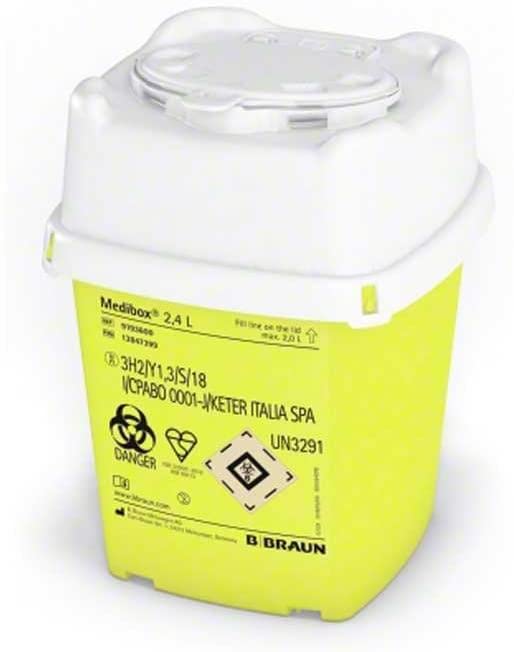 TZ-2206 Kanülensammler, 2.4 Liter Fassungsvermögen, 27 Stück