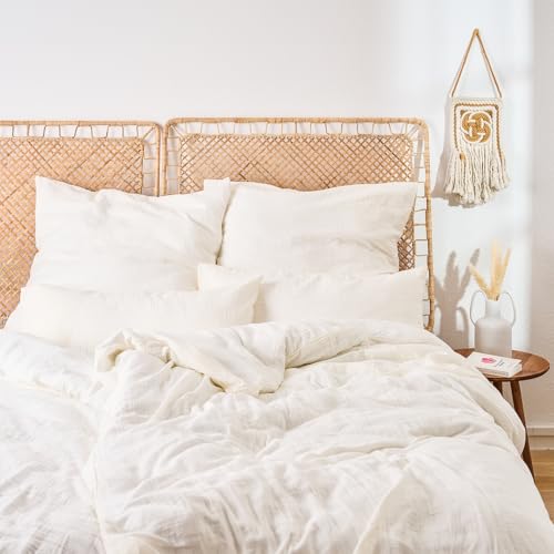 Blumtal Musselin Bettwäsche 4-teilig: 2X 135x200 cm + 2X 40x80 cm -...