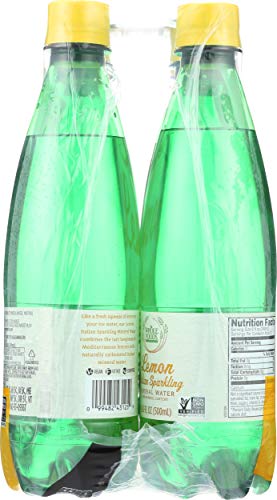 Image of Whole Foods Market, Lemon Sparkling Mineral Water, 16.9 Fl Oz, 6 Count (Pack of 2)