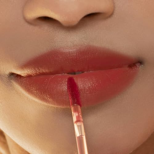 Image of ETUDE Fixing Tint Mini| Long Lasting Liquid Lipstick |Waterproof, Smudgeproof, Lightweight Matte Finish Lip Stain| Full Coverage|Korean Makeup| Shade 06- Soft Walnut Mini-2g (Pack of 2)