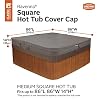 Classic Accessories Ravenna Water-Resistant 86 Inch Square Hot Tub Cover, Patio Furniture Covers - Image 3