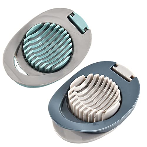 HUSHAX 2 stück Eierschneider, Eierschneider Ei Werkzeuge, mit Edelstahldrähten, Manueller Multifunktional ABS Eierschneider für Eier, Erdbeeren, Beerenobst und Gemüse Cover