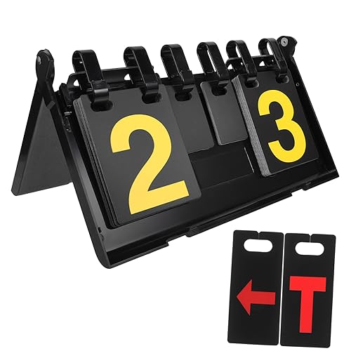 Garneck Sports Ball Flipper Scoreboard Portable Scoreboard for Basketball Football Volleyball Tennis