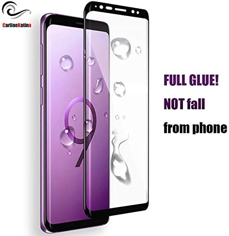 Full Glue Cover Tempered Glass Samsung Galaxy S6 S7 Edge S8 S9 Plus Note 9 8 Screen Protector Film 3D 5D 6D 9D 10D Case (Galaxy Note 9 - Black)