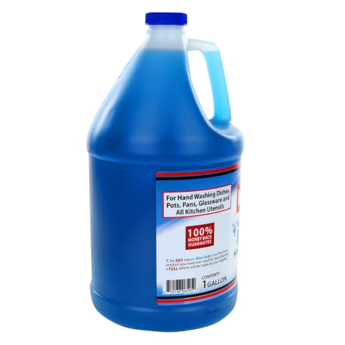 300160 Suds Handwashing Detergent | Premium Quality Clearner Soap for Glassware Pots Pans and Kitchen Utensils | 1 Gallon Container | Manual Hand Washing, Blue, Made in USA image 5