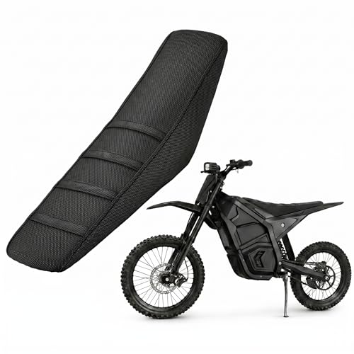 Silutrcn Seat Cover for Yozma IN10 Black Stripe Non-Slip Motorcycle Cushion Cover for Electric Dirt Bike Ebike Yozma in 10-Black