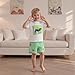 FYBITBO Toddler Baby Boy Mardi Gras Outfit Short Sleeve Crown Embroidery T-Shirt Tops Plaid Shorts Set Carnival Baby Clothes (White, 18-24 Months)