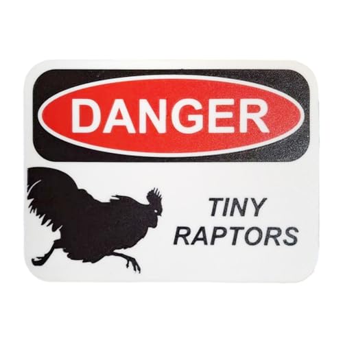 Cartel de advertencia de aves de precaución, gallinero – 3D impreso advertencia decoración para granja jardín granero