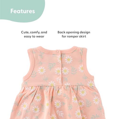 The Peanutshell Baby Girl Rompers 2 Pack - 100% Cotton Clothes and Dresses for Newborn, Infant and Baby Girls - Daisy4