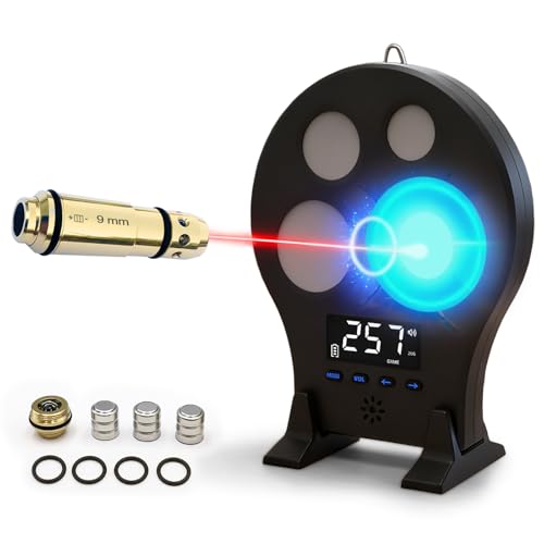 ARKSight 9mm Dry Fire Laser Training Cartridge and Target Kit – Portable Dry-Fire System for