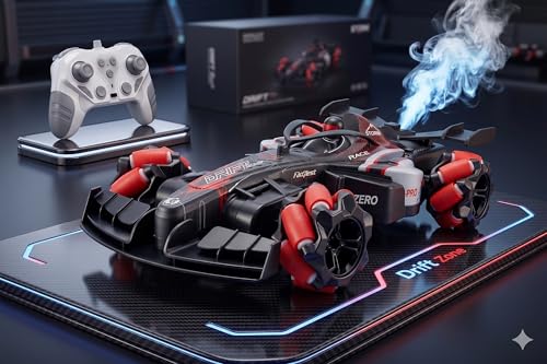 Image of Jack Royal F 1 Fast RC Drift Car, Hobby Remote Control Car LED Lights 4WD 2.4GHz 360 Rotating RC Race Sport Stunt Car, High Speed Form 1 Model Vehicle Cool Toys Birthday Gifts for Kids Boys
