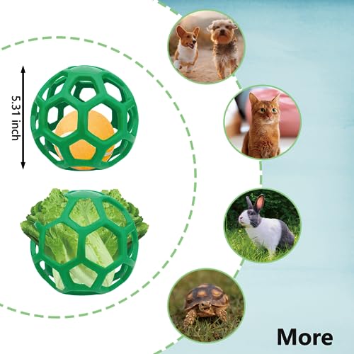 5 Pcs Tortoise Water Dish Set,Gray Tortoise Water Dish with Ramp and Turtle Water Bowl,Turtle Feeder Ball,Scrub Brush,Amphibian Reptile Water Bowl Turtles Pool Can Be Used for Turtles,Lizards - Thumbnail 3