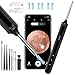 Qimic Otoscopio 3,5mm WiFi Endoscopio con 6 LED Camara Endoscopica Inalámbrico, Kit de Limpiador de Oídos para Eliminación de Cerumen para iPhone, Tabletas y Android