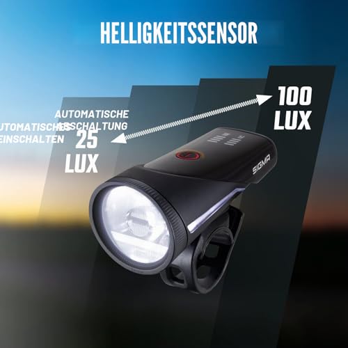 SIGMA Fahrradlicht Set Aura 100/Blaze Link mit Innovativer Kopplungsfunktion & Automatischer...