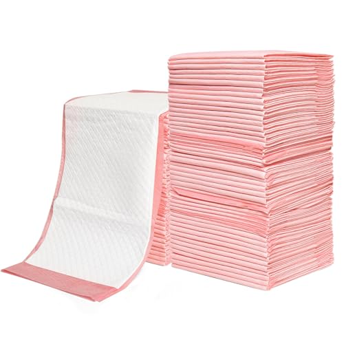 Rocinha Disposable Changing Pads for Baby 100 Pack Waterproof Diaper Changing Pad Cover Breathable Underpads Bed Table Protector Mat Baby Changing Pad Liner, 17 Inches x 13 Inches