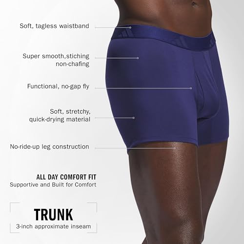 adidas Men's Underwear Trunks 3-Pack – Luxe Comfort Ultra Soft Rayon Blend2