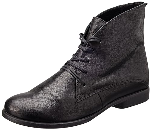 Bottine Think! Agrat en cuir noir, la chaussure idéale pour vos marches urbaines
