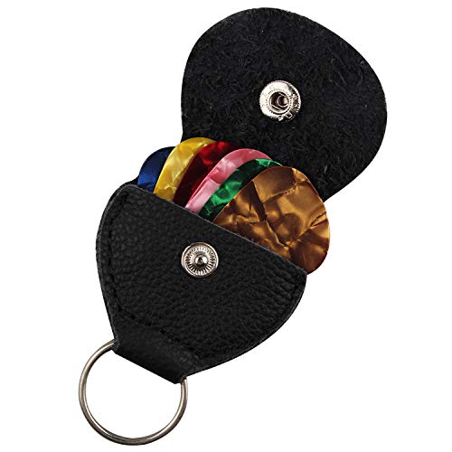 Futheda Lot de 2 porte-clés en cuir avec porte-clés et 6 médiators double face colorés en celluloïd pour guitare… - Les Beatles, Paul McCartney, John Lennon, RIngo Starr, George Harrison Futheda Lot de 2 porte-clés en cuir avec porte-clés et 6 médiators double face colorés en celluloïd pour guitare… – Image 6