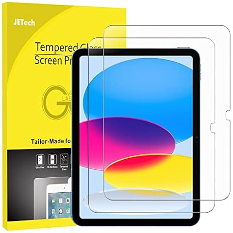 JETech Ochraniacz Ekranu dla iPad (A16) 11./10. Generacja (2025/2022), Folia ze Szkła Hartowanego, HD Wyczyść, 2 Sztuki