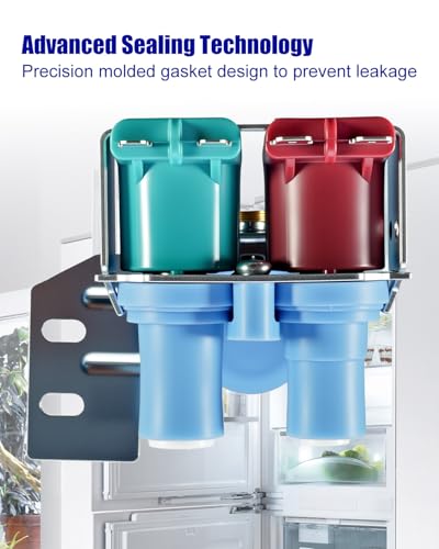 Image of W10853654 Refrigerator Water Inlet Valve Replacement Fits for Whirlpool Maytag KitchenAid Refrigerator, Replace 2188778 2188924 2155062 PS11731255