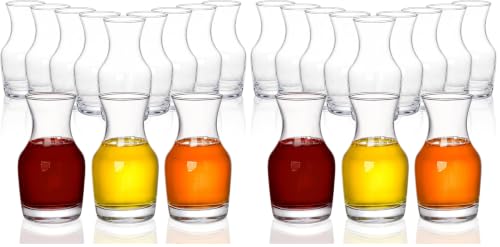 Image of Set of 12 Wine Carafe Glass, 6 Oz Single Serving Mini Decanters for Individual Pours, Small Individual Carafes for Wine, Tasting, Champagne, Juice, Bars, Restaurants (Pack of 2)