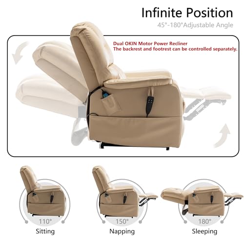 Sillón eléctrico reclinable para adulto con masaje miniatura 4