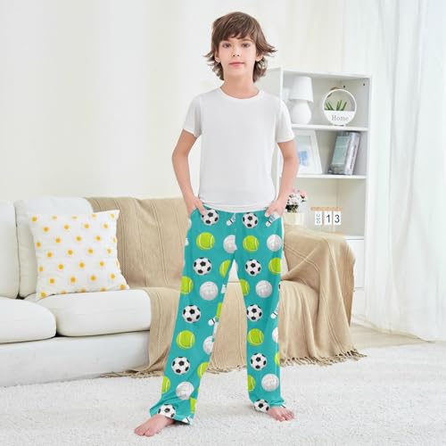 Pajama Pants Football Tennis Badminton Long Sleep Pants Lounge Bottoms4